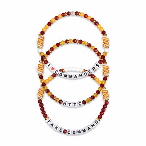 Washington Commanders NFL 3 Pack Friendship Bracelet