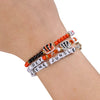 Cincinnati Bengals NFL White 3 Pack Friendship Bracelet