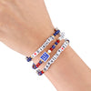 New York Giants NFL Daniel Jones & Saquon Barkley 3 Pack Player Friendship Bracelet