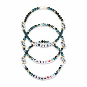 Philadelphia Eagles NFL AJ Brown & Devonta Smith 3 Pack Player Friendship Bracelet