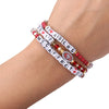 San Francisco 49ers NFL Deebo Samuel & Christian McCaffrey 3 Pack Player Friendship Bracelet