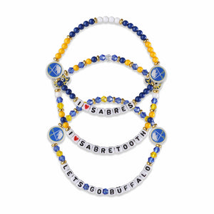 Buffalo Sabres NHL 3 Pack Friendship Bracelet