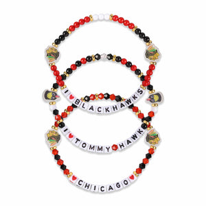 Chicago Blackhawks NHL 3 Pack Friendship Bracelet