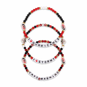 Carolina Hurricanes NHL 3 Pack Friendship Bracelet