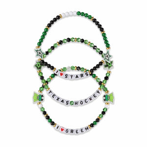 Dallas Stars NHL 3 Pack Friendship Bracelet