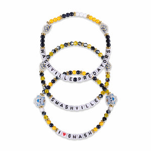 Nashville Predators NHL 3 Pack Friendship Bracelet