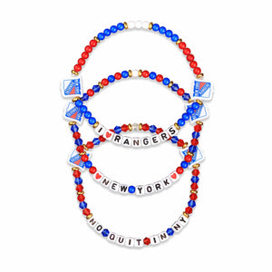 New York Rangers NHL 3 Pack Friendship Bracelet