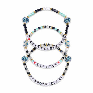 Seattle Kraken NHL 3 Pack Friendship Bracelet