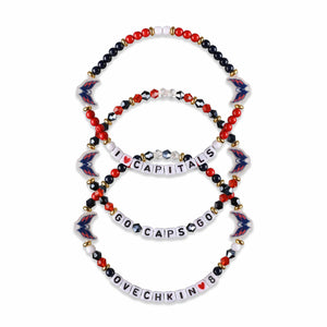 Washington Capitals NHL Alex Ovechkin 3 Pack Player Friendship Bracelet