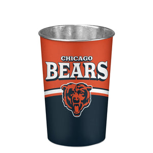 Chicago Bears NFL Team Stripe Waste Basket