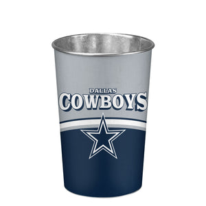 Dallas Cowboys NFL Team Stripe Waste Basket