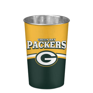 Green Bay Packers NFL Team Stripe Waste Basket