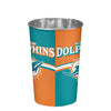 Miami Dolphins NFL Team Stripe Waste Basket