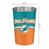 Miami Dolphins NFL Team Stripe Waste Basket