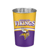 Minnesota Vikings NFL Team Stripe Waste Basket