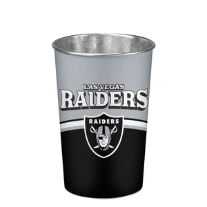 Las Vegas Raiders NFL Team Stripe Waste Basket