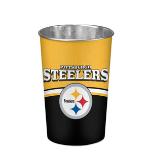 Pittsburgh Steelers NFL Team Stripe Waste Basket