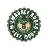 Milwaukee Bucks NBA Bottle Cap Wall Sign