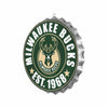 Milwaukee Bucks NBA Bottle Cap Wall Sign