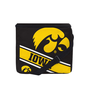 Iowa Hawkeyes NCAA Big Logo Stripe 12 Pack Cooler