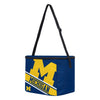 Michigan Wolverines NCAA Big Logo Stripe 12 Pack Cooler