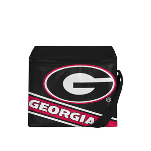 Georgia Bulldogs NCAA Big Logo Stripe 6 Pack Cooler