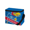 Kansas Jayhawks NCAA Big Logo Stripe 6 Pack Cooler