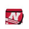 Nebraska Cornhuskers NCAA Big Logo Stripe 6 Pack Cooler