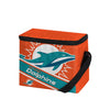 Miami Dolphins NFL Big Logo Stripe 6 Pack Cooler