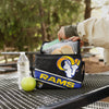 Los Angeles Rams NFL Exclusive Big Logo Stripe 6 Pack Cooler