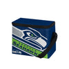 Seattle Seahawks NFL Big Logo Stripe 6 Pack Cooler