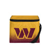 Washington Commanders NFL Exclusive Big Logo Stripe 6 Pack Cooler