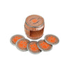 Clemson Tigers NCAA 5 Pack Barrel Coaster Set