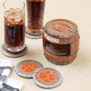 Clemson Tigers NCAA 5 Pack Barrel Coaster Set