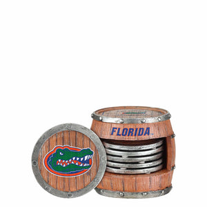 Florida Gators NCAA 5 Pack Barrel Coaster Set