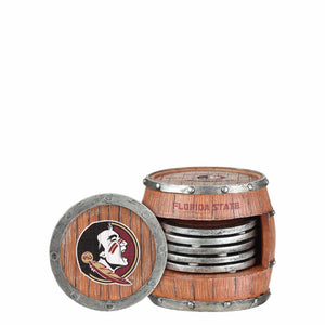 Florida State Seminoles NCAA 5 Pack Barrel Coaster Set