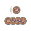 LSU Tigers NCAA 5 Pack Barrel Coaster Set