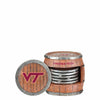 Virginia Tech Hokies NCAA 5 Pack Barrel Coaster Set