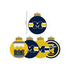 Michigan Wolverines NCAA Holiday 5 Pack Coaster Set