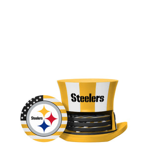 Pittsburgh Steelers NFL Americana Resin Coaster Set
