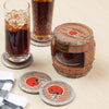 Cleveland Browns NFL 5 Pack Barrel Coaster Set (PREORDER - SHIPS LATE SEPTEMBER)