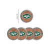 New York Jets NFL 5 Pack Barrel Coaster Set