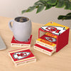 Kansas City Chiefs NFL 4 Pack Pallet Coaster Set