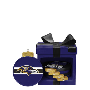 Baltimore Ravens NFL Holiday 5 Pack Coaster Set