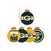 Green Bay Packers NFL Holiday 5 Pack Coaster Set