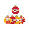 Kansas City Chiefs NFL Holiday 5 Pack Coaster Set