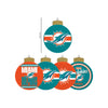 Miami Dolphins NFL Holiday 5 Pack Coaster Set