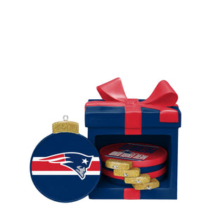 New England Patriots NFL Holiday 5 Pack Coaster Set