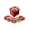 San Francisco 49ers NFL Holiday 5 Pack Coaster Set