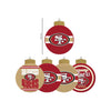 San Francisco 49ers NFL Holiday 5 Pack Coaster Set